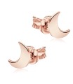 Crescent Moon Shaped Silver Ear Stud STS-5307